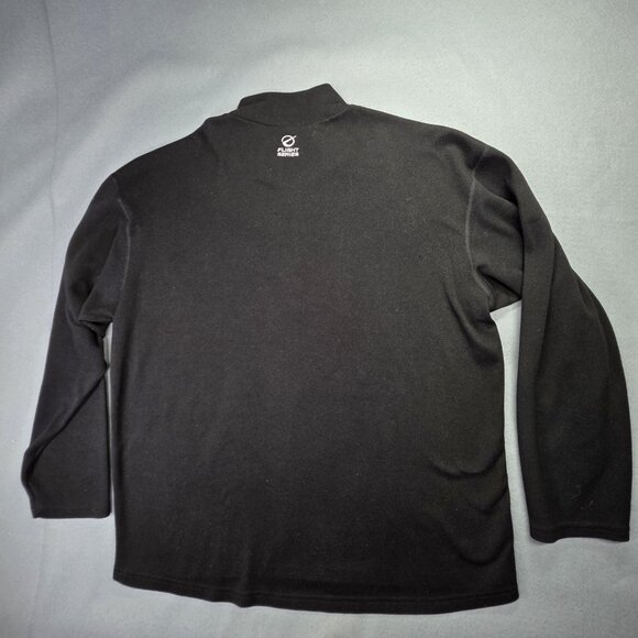 North Face Sweater Mens Large Black Flight Series Quarter Zip Pullover Top Layer - Picture 5 of 9
